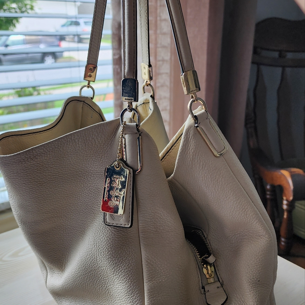 COACH Madison Leather Phoebe Satchel